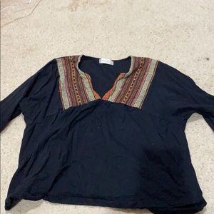 Black embroidered shirt from altard state.